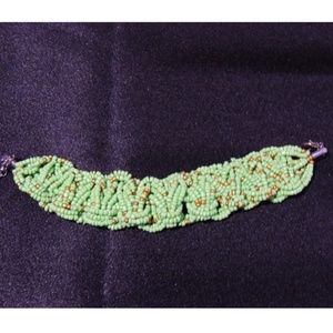 Seed Bead Woven Cuff Bracelet from Mexico